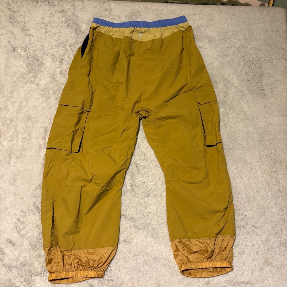 Free People FP Movement Women Colorblock Nylon Cargo Pants Hiking Size M Yellow - Picture 5 of 7